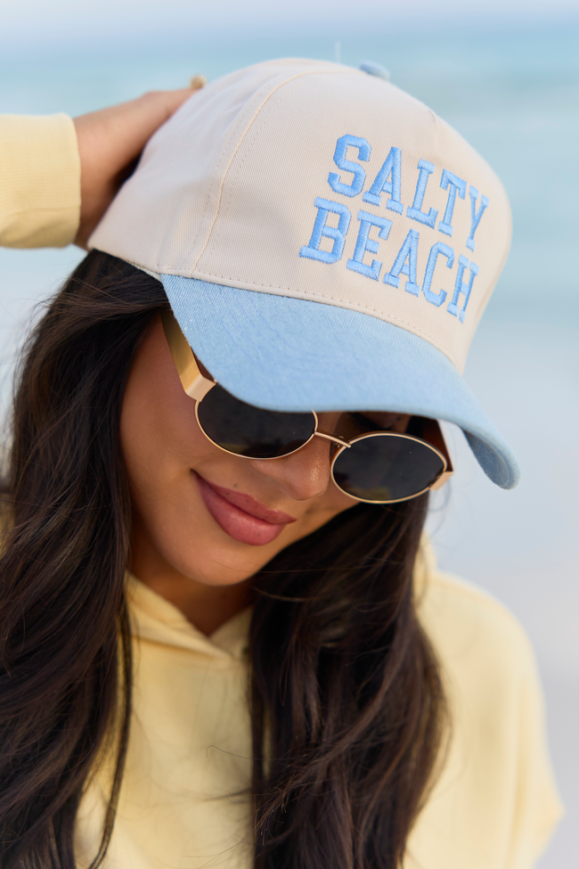 Salty Beach Blue Trucker Hat